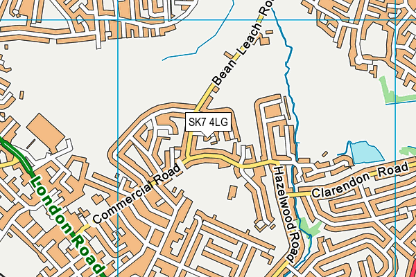 SK7 4LG map - OS VectorMap District (Ordnance Survey) SK7 4LG map - OS VectorMap District (Ordnance Survey)