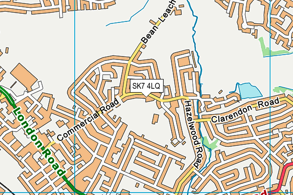 SK7 4LQ map - OS VectorMap District (Ordnance Survey)