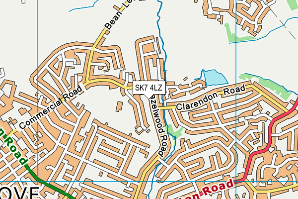 SK7 4LZ map - OS VectorMap District (Ordnance Survey) SK7 4LZ map - OS VectorMap District (Ordnance Survey)