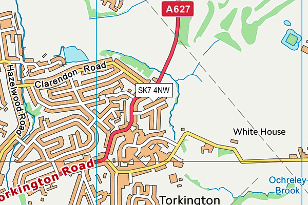 SK7 4NW map - OS VectorMap District (Ordnance Survey)