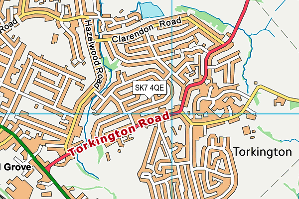 SK7 4QE map - OS VectorMap District (Ordnance Survey)