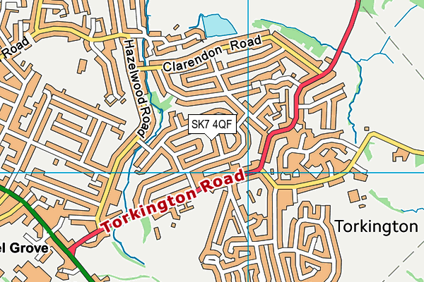 SK7 4QF map - OS VectorMap District (Ordnance Survey)