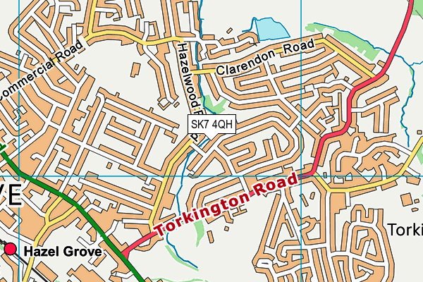 SK7 4QH map - OS VectorMap District (Ordnance Survey) SK7 4QH map - OS VectorMap District (Ordnance Survey)