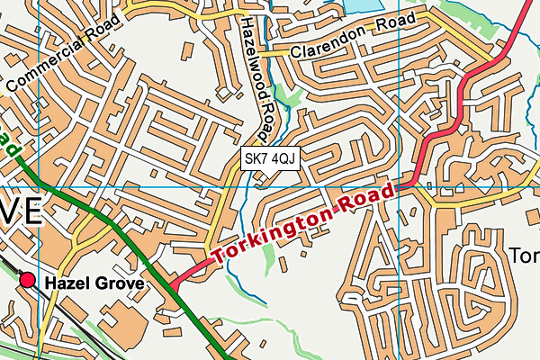SK7 4QJ map - OS VectorMap District (Ordnance Survey) SK7 4QJ map - OS VectorMap District (Ordnance Survey)