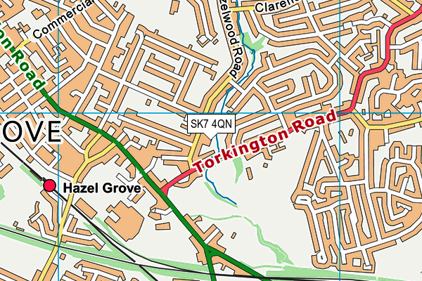 SK7 4QN map - OS VectorMap District (Ordnance Survey) SK7 4QN map - OS VectorMap District (Ordnance Survey)