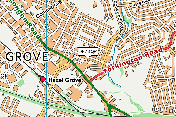 SK7 4QP map - OS VectorMap District (Ordnance Survey) SK7 4QP map - OS VectorMap District (Ordnance Survey)