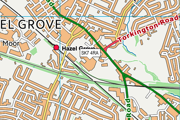 SK7 4RA map - OS VectorMap District (Ordnance Survey) SK7 4RA map - OS VectorMap District (Ordnance Survey)