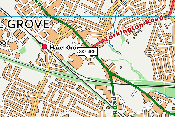 SK7 4RE map - OS VectorMap District (Ordnance Survey) SK7 4RE map - OS VectorMap District (Ordnance Survey)