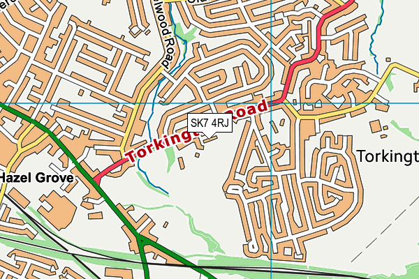SK7 4RJ map - OS VectorMap District (Ordnance Survey) SK7 4RJ map - OS VectorMap District (Ordnance Survey)
