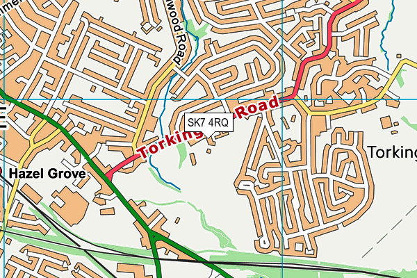 SK7 4RQ map - OS VectorMap District (Ordnance Survey)