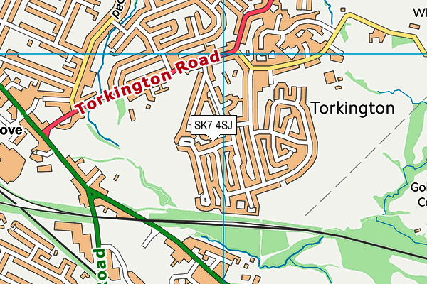 SK7 4SJ map - OS VectorMap District (Ordnance Survey)