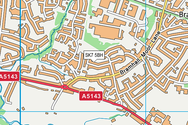 SK7 5BH map - OS VectorMap District (Ordnance Survey) SK7 5BH map - OS VectorMap District (Ordnance Survey)