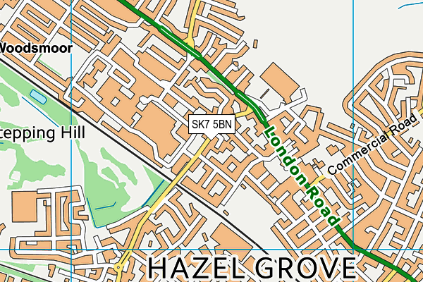 SK7 5BN map - OS VectorMap District (Ordnance Survey) SK7 5BN map - OS VectorMap District (Ordnance Survey)