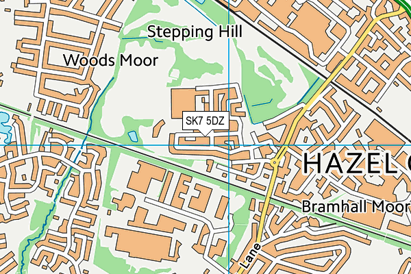 SK7 5DZ map - OS VectorMap District (Ordnance Survey) SK7 5DZ map - OS VectorMap District (Ordnance Survey)