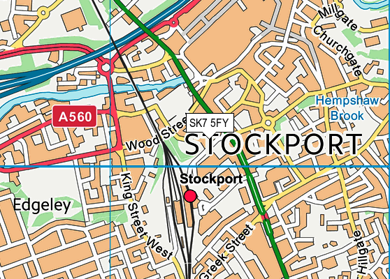 SK7 5FY map - OS VectorMap District (Ordnance Survey) SK7 5FY map - OS VectorMap District (Ordnance Survey)