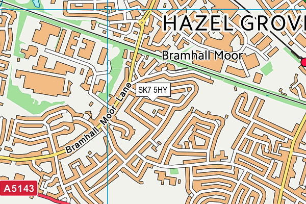 SK7 5HY map - OS VectorMap District (Ordnance Survey)