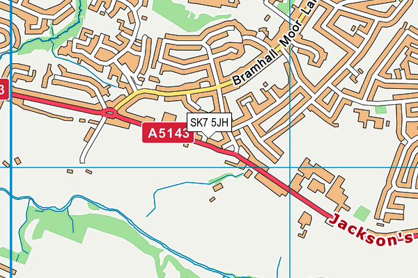 SK7 5JH map - OS VectorMap District (Ordnance Survey) SK7 5JH map - OS VectorMap District (Ordnance Survey)