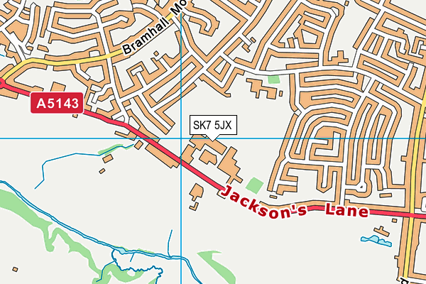 SK7 5JX map - OS VectorMap District (Ordnance Survey)