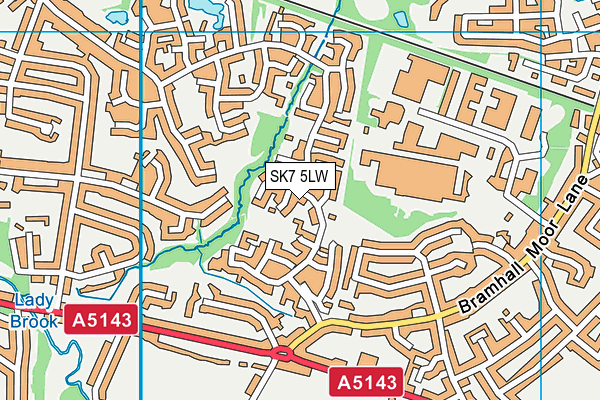 SK7 5LW map - OS VectorMap District (Ordnance Survey) SK7 5LW map - OS VectorMap District (Ordnance Survey)