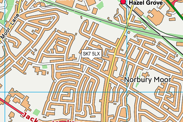 SK7 5LX map - OS VectorMap District (Ordnance Survey) SK7 5LX map - OS VectorMap District (Ordnance Survey)