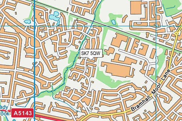 SK7 5QW map - OS VectorMap District (Ordnance Survey) SK7 5QW map - OS VectorMap District (Ordnance Survey)