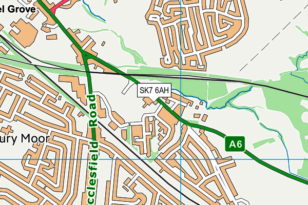 SK7 6AH map - OS VectorMap District (Ordnance Survey) SK7 6AH map - OS VectorMap District (Ordnance Survey)