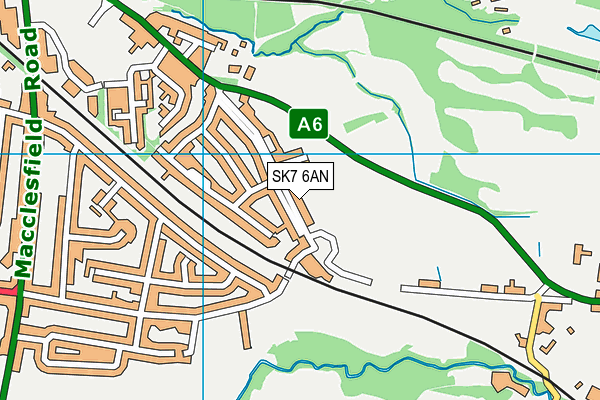 SK7 6AN map - OS VectorMap District (Ordnance Survey) SK7 6AN map - OS VectorMap District (Ordnance Survey)