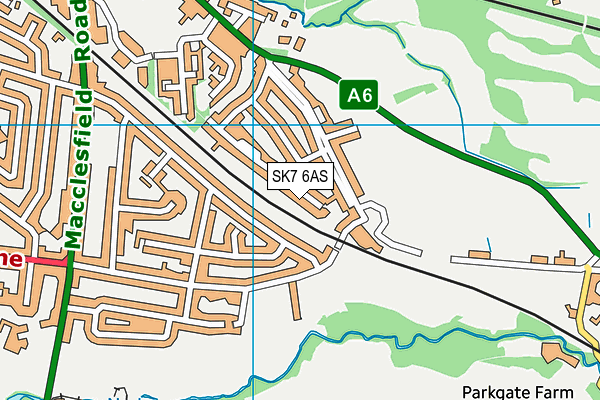 SK7 6AS map - OS VectorMap District (Ordnance Survey) SK7 6AS map - OS VectorMap District (Ordnance Survey)