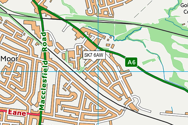 SK7 6AW map - OS VectorMap District (Ordnance Survey) SK7 6AW map - OS VectorMap District (Ordnance Survey)