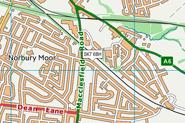 SK7 6BH map - OS VectorMap District (Ordnance Survey)