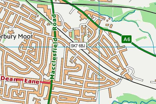 SK7 6BJ map - OS VectorMap District (Ordnance Survey)