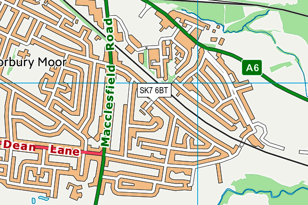 SK7 6BT map - OS VectorMap District (Ordnance Survey) SK7 6BT map - OS VectorMap District (Ordnance Survey)