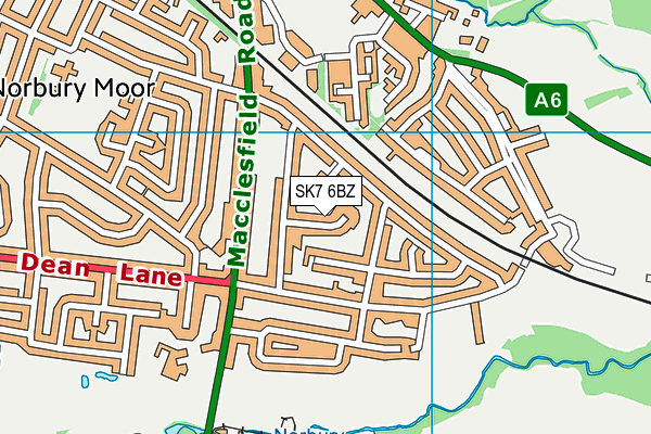 SK7 6BZ map - OS VectorMap District (Ordnance Survey) SK7 6BZ map - OS VectorMap District (Ordnance Survey)