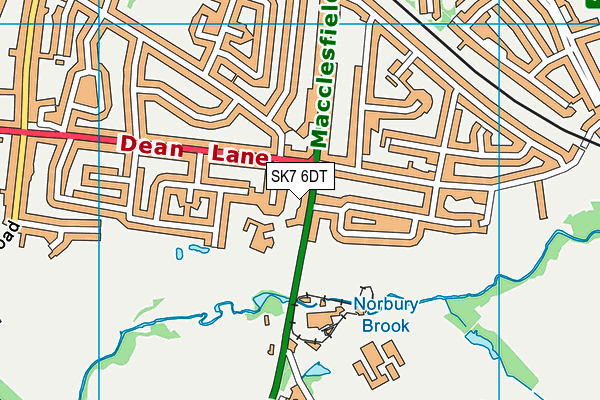SK7 6DT map - OS VectorMap District (Ordnance Survey) SK7 6DT map - OS VectorMap District (Ordnance Survey)