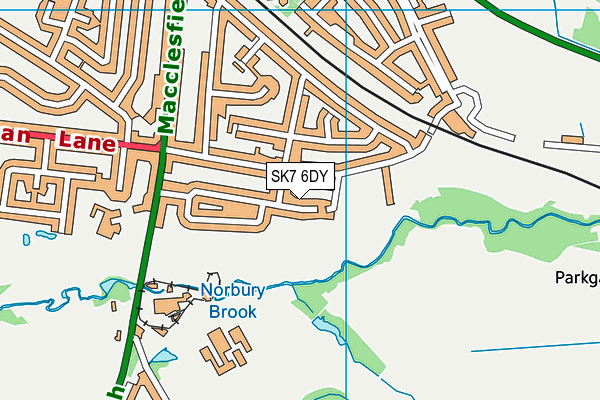 SK7 6DY map - OS VectorMap District (Ordnance Survey) SK7 6DY map - OS VectorMap District (Ordnance Survey)