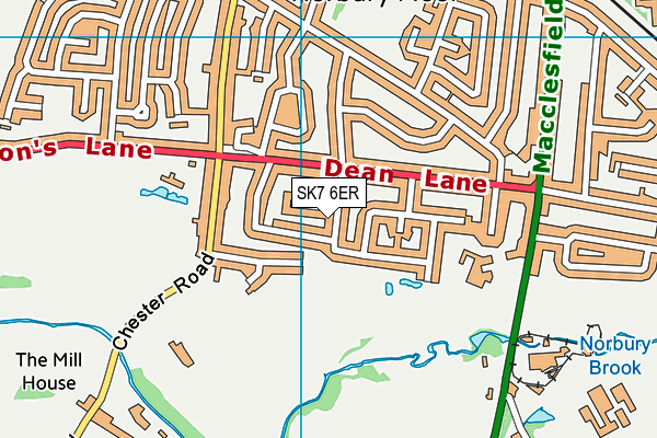 SK7 6ER map - OS VectorMap District (Ordnance Survey)