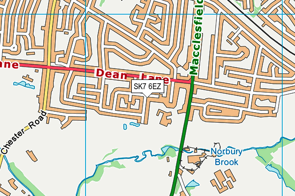 SK7 6EZ map - OS VectorMap District (Ordnance Survey)