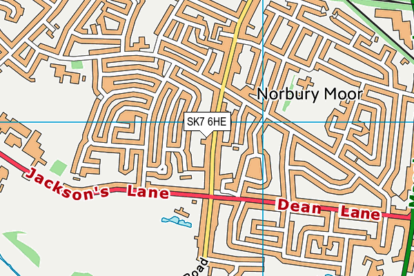SK7 6HE map - OS VectorMap District (Ordnance Survey) SK7 6HE map - OS VectorMap District (Ordnance Survey)