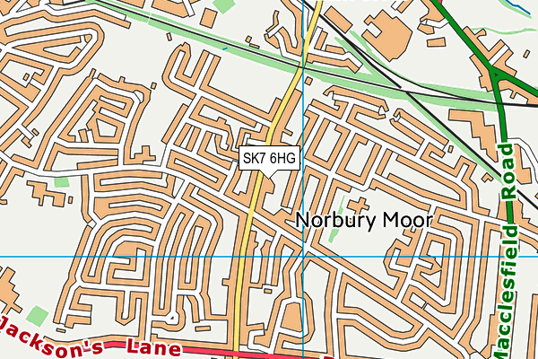 SK7 6HG map - OS VectorMap District (Ordnance Survey)
