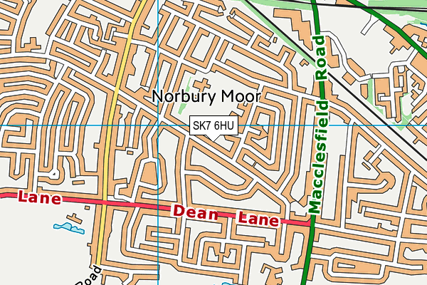 SK7 6HU map - OS VectorMap District (Ordnance Survey) SK7 6HU map - OS VectorMap District (Ordnance Survey)