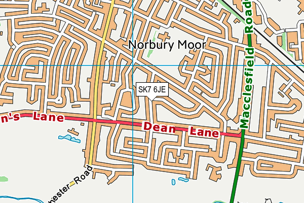 SK7 6JE map - OS VectorMap District (Ordnance Survey)