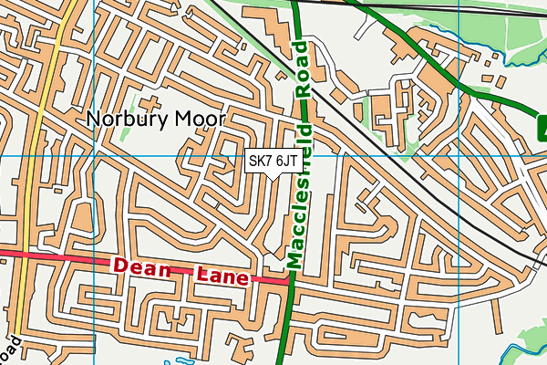 SK7 6JT map - OS VectorMap District (Ordnance Survey)