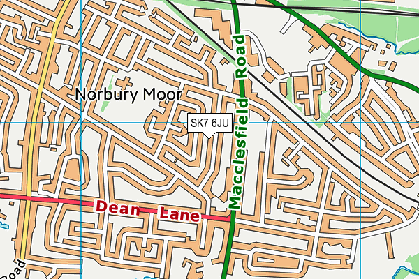 SK7 6JU map - OS VectorMap District (Ordnance Survey)