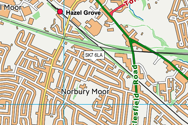 SK7 6LA map - OS VectorMap District (Ordnance Survey)