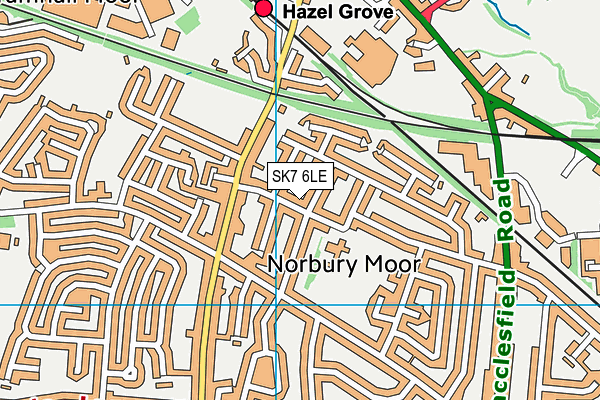 SK7 6LE map - OS VectorMap District (Ordnance Survey) SK7 6LE map - OS VectorMap District (Ordnance Survey)
