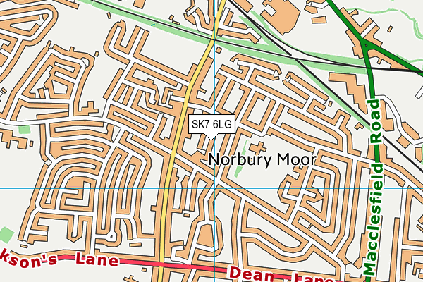 SK7 6LG map - OS VectorMap District (Ordnance Survey)