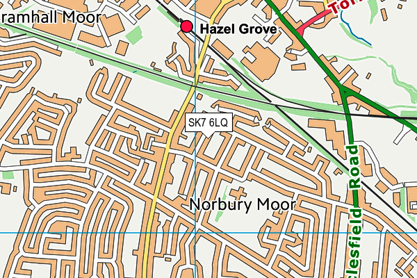 SK7 6LQ map - OS VectorMap District (Ordnance Survey) SK7 6LQ map - OS VectorMap District (Ordnance Survey)