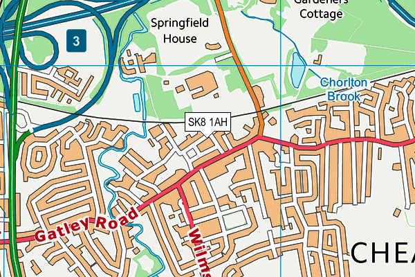 SK8 1AH map - OS VectorMap District (Ordnance Survey) SK8 1AH map - OS VectorMap District (Ordnance Survey)