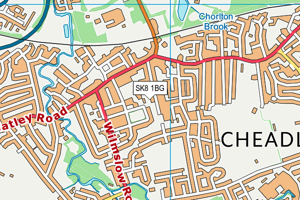 SK8 1BG map - OS VectorMap District (Ordnance Survey) SK8 1BG map - OS VectorMap District (Ordnance Survey)