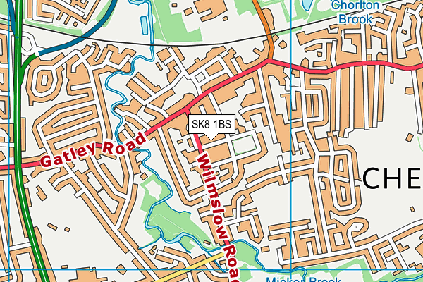 SK8 1BS map - OS VectorMap District (Ordnance Survey) SK8 1BS map - OS VectorMap District (Ordnance Survey)